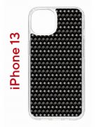 Чехол-накладка Apple iPhone 13 (606542) Kruche PRINT Карбон