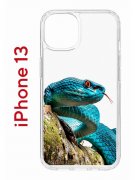 Чехол-накладка iPhone 13 Kruche Print Змея