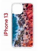Чехол-накладка Apple iPhone 13 (606542) Kruche PRINT Морской берег