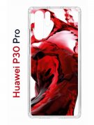 Чехол-накладка Huawei P30 Pro (580674) Kruche PRINT Вино