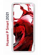 Чехол-накладка Huawei P Smart 2021 (594564) Kruche PRINT Вино