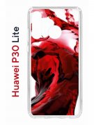 Чехол-накладка Huawei P30 Lite (585137) Kruche PRINT Вино