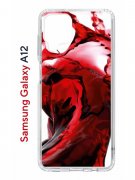 Чехол-накладка Samsung Galaxy A12 (594609) Kruche PRINT Вино