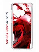 Чехол-накладка Samsung Galaxy A20 2019 (580663) Kruche PRINT Вино
