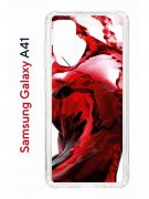 Чехол-накладка Samsung Galaxy A41 (587678) Kruche PRINT Вино