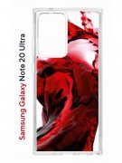 Чехол-накладка Samsung Galaxy Note 20 Ultra (588944) Kruche PRINT Вино