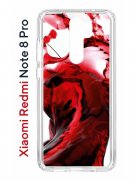 Чехол-накладка Xiaomi Redmi Note 8 Pro (585138) Kruche PRINT Вино