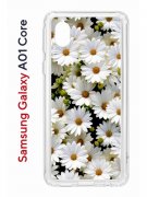 Чехол-накладка Samsung Galaxy A01 Core (593952) Kruche PRINT Ромашки