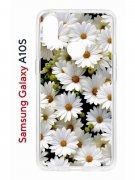 Чехол-накладка Samsung Galaxy A10S (596525) Kruche PRINT Ромашки