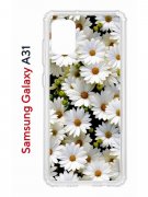Чехол-накладка Samsung Galaxy A31 Kruche Print Ромашки