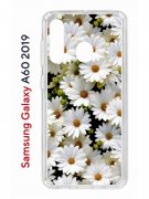 Чехол-накладка Samsung Galaxy A60 2019 (583859) Kruche PRINT Ромашки