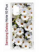 Чехол-накладка Samsung Galaxy Note 10+ Kruche Print Ромашки