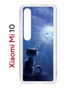 Чехол-накладка Xiaomi Mi 10/Mi 10 Pro Kruche Print Лунный кот