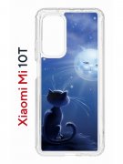 Чехол-накладка Xiaomi Mi 10T (593946) Kruche PRINT Лунный кот