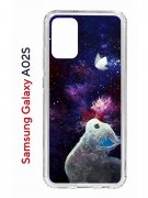 Чехол-накладка Samsung Galaxy A02s (594636) Kruche PRINT Мотылёк