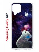 Чехол-накладка Samsung Galaxy A12 (594609) Kruche PRINT Мотылёк