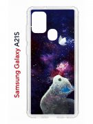 Чехол-накладка Samsung Galaxy A21S (587676) Kruche PRINT Мотылёк