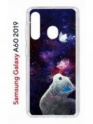 Чехол-накладка Samsung Galaxy A60 2019 (583859) Kruche PRINT Мотылёк