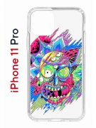 Чехол-накладка iPhone 11 Pro Kruche Print Многоликий Рик