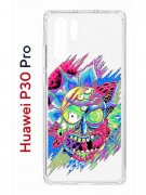 Чехол-накладка Huawei P30 Pro Kruche Print Многоликий Рик
