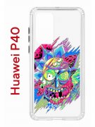 Чехол-накладка Huawei P40 (583862) Kruche PRINT Многоликий Рик