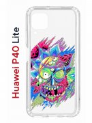 Чехол-накладка Huawei P40 Lite Kruche Print Многоликий Рик
