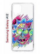 Чехол-накладка Samsung Galaxy A12/M12 Kruche Print Многоликий Рик