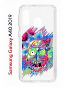 Чехол-накладка Samsung Galaxy A40 2019 (583849) Kruche PRINT Многоликий Рик
