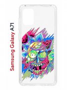 Чехол-накладка Samsung Galaxy A71 Kruche Print Многоликий Рик