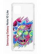 Чехол-накладка Samsung Galaxy Note 10 Lite Kruche Print Многоликий Рик
