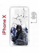 Чехол-накладка Apple iPhone X (598892) Kruche PRINT Call of Duty