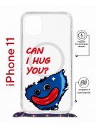 Чехол-накладка Apple iPhone 11 (598920) Kruche PRINT CAN I HUG YOU
