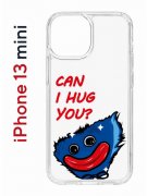 Чехол-накладка iPhone 13 mini Kruche Print CAN I HUG YOU