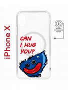 Чехол-накладка Apple iPhone X (598892) Kruche PRINT CAN I HUG YOU