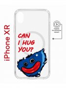 Чехол-накладка iPhone XR Kruche Magnet Print Can i hug you
