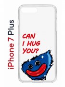 Чехол-накладка iPhone 7 Plus/8 Plus Kruche Print CAN I HUG YOU