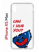 Чехол-накладка Apple iPhone XS Max (580655) Kruche PRINT CAN I HUG YOU