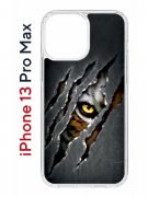 Чехол-накладка Apple iPhone 13 Pro Max (606544) Kruche PRINT Тигриный глаз