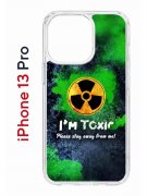 Чехол-накладка Apple iPhone 13 Pro (606543) Kruche PRINT Toxic