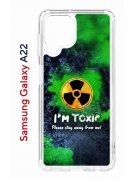 Чехол-накладка Samsung Galaxy A22/M22/M32 Kruche Print Toxic