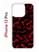Чехол-накладка Apple iPhone 13 Pro (606543) Kruche PRINT Angry