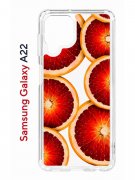 Чехол-накладка Samsung Galaxy A22 (606545) Kruche PRINT Orange