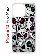 Чехол-накладка Apple iPhone 13 Pro Max (606544) Kruche PRINT Angry Cats