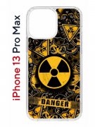 Чехол-накладка iPhone 13 Pro Max Kruche Print Danger