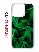 Чехол-накладка Apple iPhone 13 Pro (606543) Kruche PRINT Grass