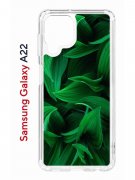 Чехол-накладка Samsung Galaxy A22/M22/M32 Kruche Print Grass