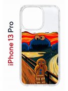 Чехол-накладка Apple iPhone 13 Pro (606543) Kruche PRINT Cookie Scream
