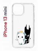 Чехол-накладка iPhone 13 mini Kruche Print Angel Demon