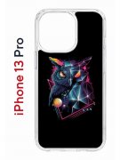 Чехол-накладка iPhone 13 Pro Kruche Print Retro Owl