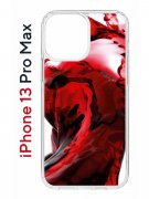 Чехол-накладка iPhone 13 Pro Max Kruche Print Вино